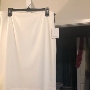 Calvin Klein White Skirt